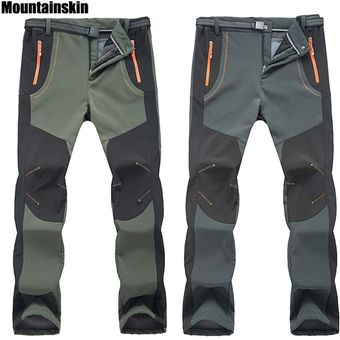 Pantalones de senderismo impermeables para hombre y #Men Army Green 