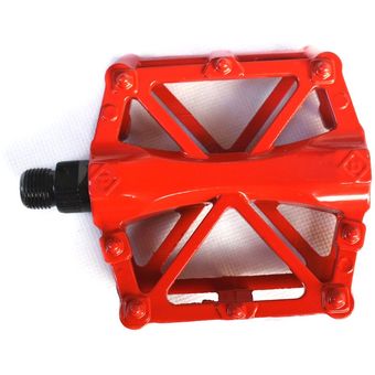 Pedales de aleación de aluminio 1021 para bicicletas de montaña Chrome-molibdeno de acero Super Luz Bola con tira reflectante 