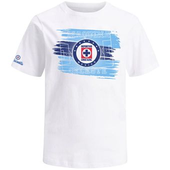 playera cruz azul blanca