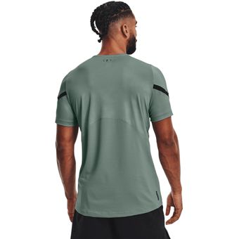 Under Armour Rush Emboss azul camisetas fitness hombre