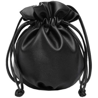 tipo bandolera bolso de #Black Bolso con cordón pequeño para mujer 