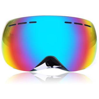 capa doble WOSAWE BYJ-018 al aire libre Gafas de seguridad anti-vaho gafas esférica verde negro 