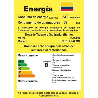 Estufa Romero Torre Haceb 50 Cms Gas Natural Negra 