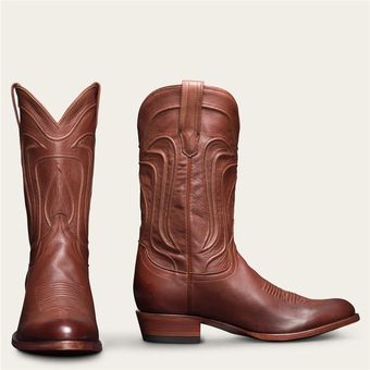 Botas de vaquero occidental para hombre botas de cuero de PU de estilo británico a la moda par FUC 