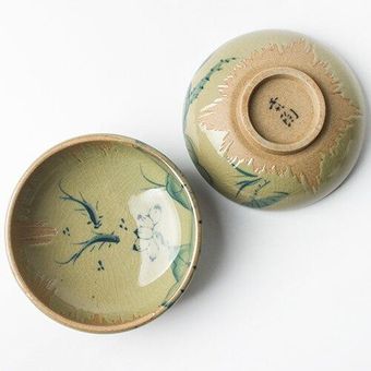1PCS Jingdezhen cerámica tinta pintada a mano pintura 