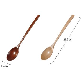 Cuchara de madera Natural de alta calidad utensilios de bambú para 
