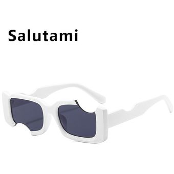 Samll Square gap frame azul rosa gafas de sol de lasmujer 