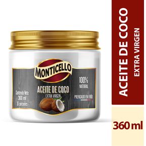 Aceite de Coco Virgen MONTICELLO x 360 ml