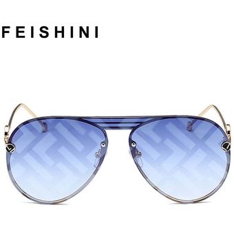 Feishini-gafas sol piloto gran tamañoanteojos 