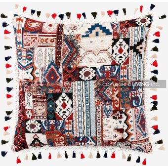 Jacquard Almohada de sofá de estilo étnico con el mismo marroquí 