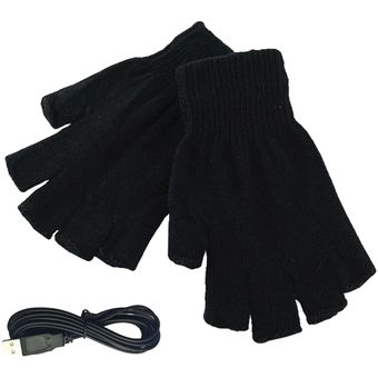 guantes de calentamiento guantes para juegos de computadora Negro 