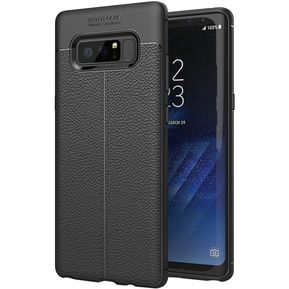 Para Samsung Galaxy Note 8 Litchi Texture TPU Protective Back Cover Case (Negro)