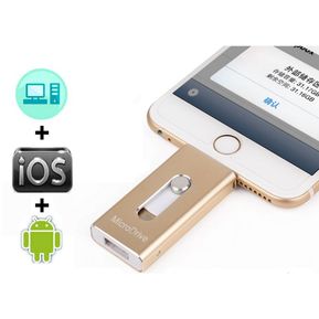 Memoria Usb IFlash 32gb 3 En 1 Iphone / Ipad - Android - Pc