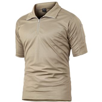 Camiseta de secado rápido Camisa del ejército Camping caza superior Camisa Masculina 