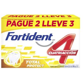 Crema Dental Fortident Total Protect Pague 2 Lleve 3