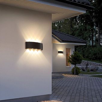 LED al aire libre impermeable pared luz foco moderno minimalista luz de la pared 