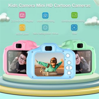 juguetes infantiles de cámara de dibujos animados para exteriores Mini cámara digital con pantalla HD recargable para niños accesorios de fotografía para chicos 
