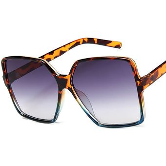 Diseñador de marca retro gafas de sol de gran tamaño gafasmujer 