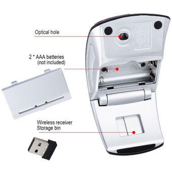 Mini ratón inalámbrico Usb 2.4G juego de ergonomía óptica Mause 