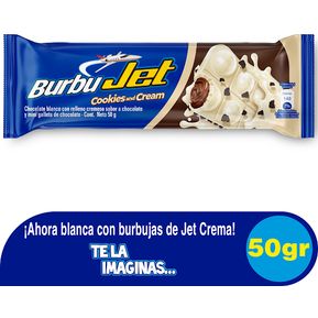 Chocolatina Jet Burbujet Cookies & Cream X 50 Gramos