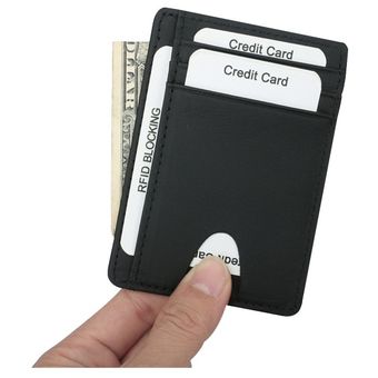 billeteras minimalistas de fibra de carbono Rfid para hombre carter 
