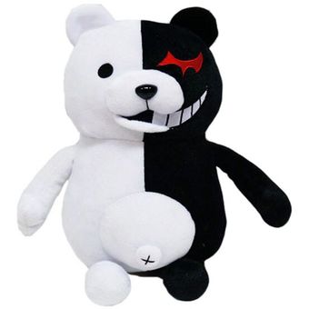 Dangan Ronpa Super Danganronpa 2 Monokuma negro y Juguete del oso suave Animal relleno muñecas de las señoras de la ropa interior de los niños WOT 