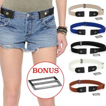 #stripe belt Without Buckle Elastic Belts For Women Stretch riem Men Jeans Cintos Extensible Kids Boys Girls Cinturon Mujer Strap 