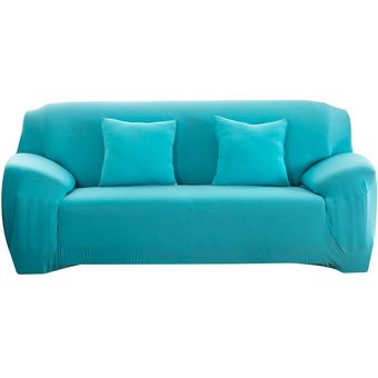 #Sky Blue funda de sofá elástica de Color sólido,Protector Universal antideslizante para muebles de comedor 