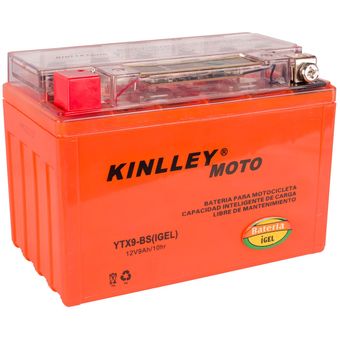Bateria para moto de Gel YTX9-BS 12V 8Ah Kinlley