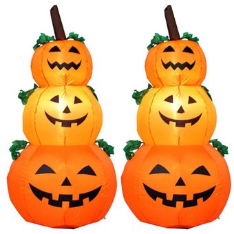Modelo de calabaza fantasma inflable para la decoración del jardín de la fiesta de Halloween 1.2m 