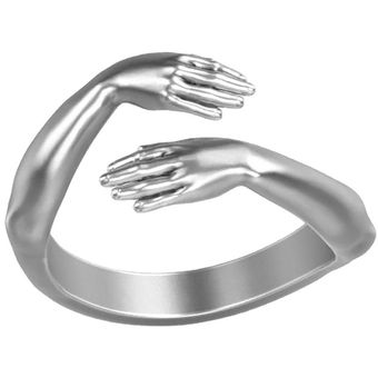 Anillo de pareja con dedo abierto totalmente ajustable 