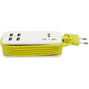 Extensión Enchufe eléctrico Puertos de carga portátiles Viajes USB Reg 