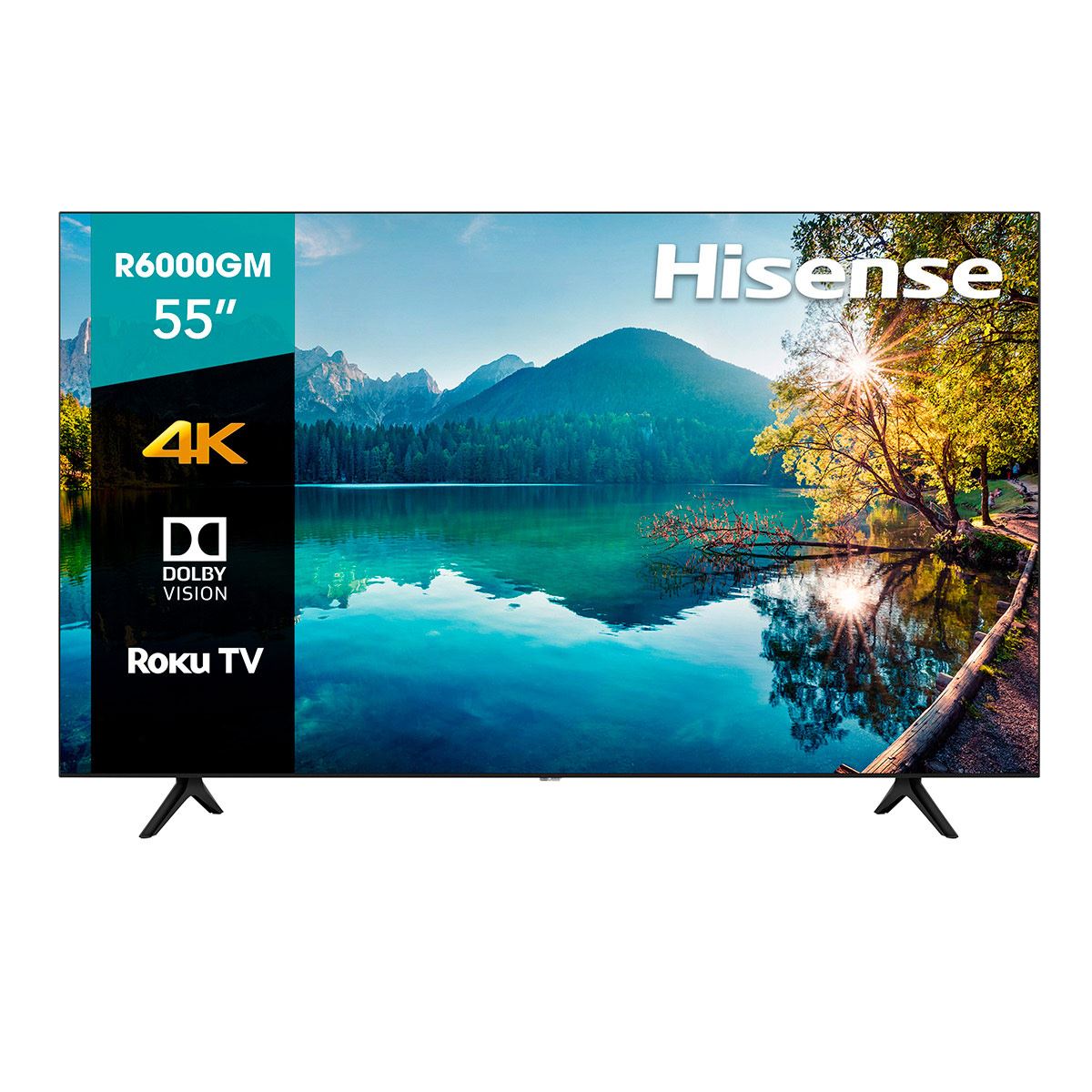 Smart TV HISENSE 55 pulgadas 55R6000GM 4K UHD ROKU LED