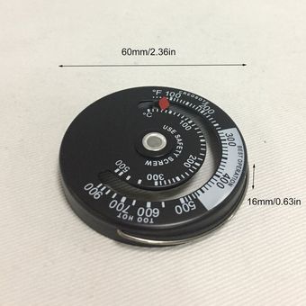 Chimenea Controller estufa de alta temperatura del termómetro Mechanic 