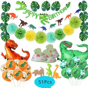 Globos de dinosaurio para fiesta de jungla decoración de 