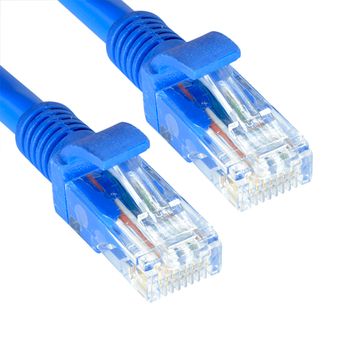 Cable de Red UTP Ponchado Color Azul 3 m, Compra Online