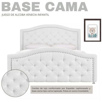 Cama Casa Infantil Venecia EL Blanco 