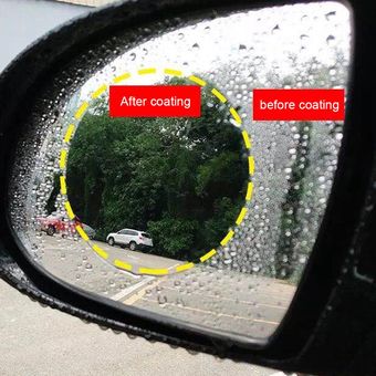 1PCS Espejo retrovisor de coche de la película protectora contra la lluvia antiniebla etiquetas transparentes 
