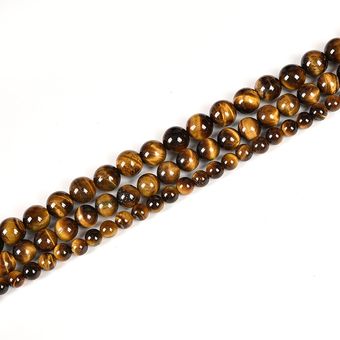 Perlas De Gemas De Ojos De Tigre Amarillo Natural 6-14 Mm De Perlas De Gemas De Ojos De Tigre Amarillo Natural 6-14 Mm De