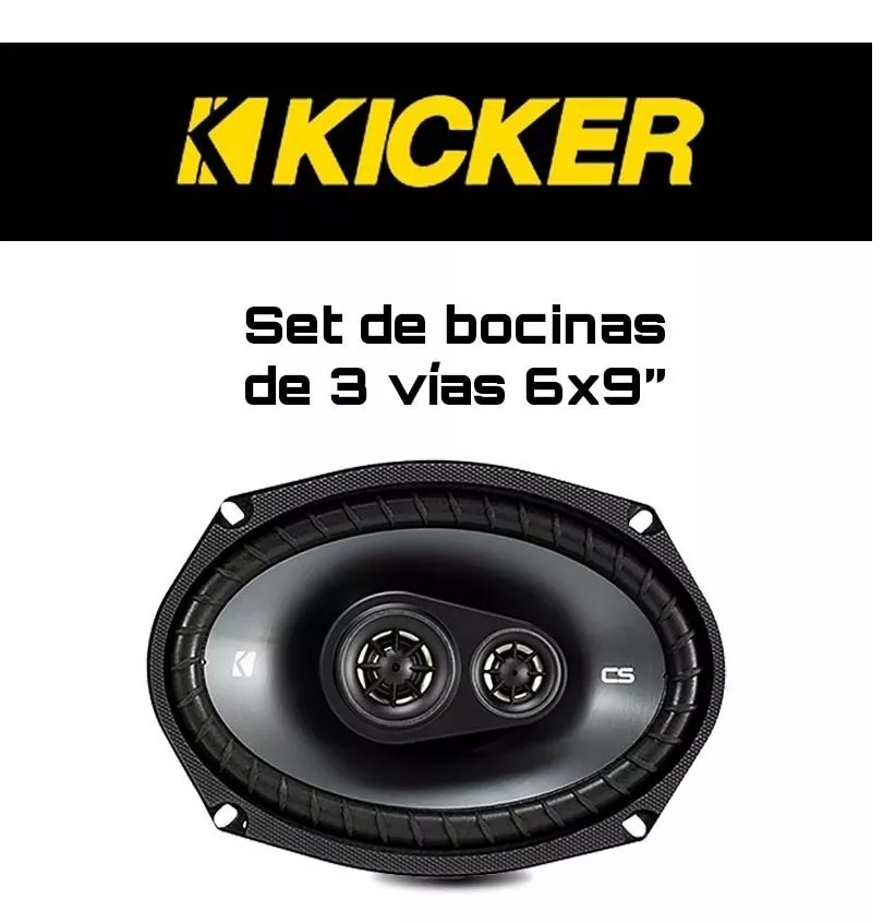 Set De Bocinas 6x9 Plg Kicker Csc693 3 Vías 150w / 450w