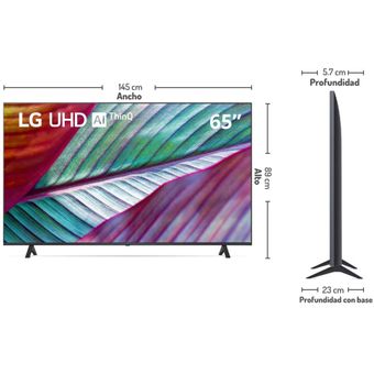 Televisor LG 65'' QNED 4K | Procesador IA α7 |Smart TV |Colores  puros|Incluye Magic Remote