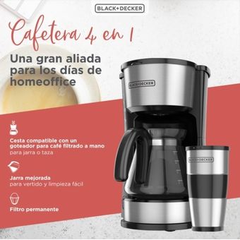 Cafetera de goteo Black + Decker CM0755S-MX