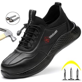 Zapatos de seguridad con punta de acero para hombre calzado de trab 
