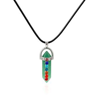 Collar Cuarzo 7 Chakras Jade Dayoshop 
