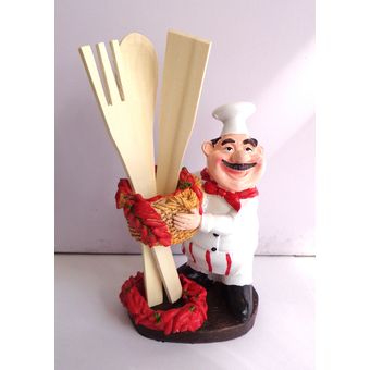 Chef cocinero decorativo para cucharones 17 cm Almalu 