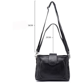 24*18*10cm 2 compartimentos con cremallera de las mujeres de cuero genuino bandolera de mensajero de piel auténtica bolso de hombro femenino...A112 #Red 24*18*10cm 2 compartimentos con cremallera de las mujeres de cuero genuino bandolera de mensajero de piel auténtica bolso de hombro femenino...A112 #Red