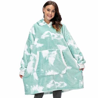 Oversized Hoodies Sweatshirt Women Winter Hoodies Fleece Giant TV Blanket With Sleeves Pullover Oversize Women Hoody Sweatshirts #hmy848 Black 