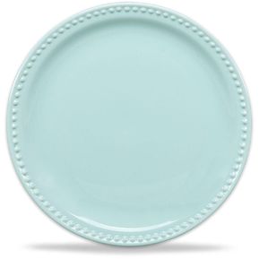 Plato Trinche de Porcelana Emboss Mauve Turquoise 28cm - 24 Piezas - Santa Anita