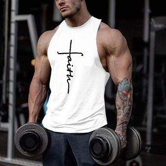 Camiseta de tiantes Deportiva Fitness de Hombre para el Gym y Entrenamientos de Alta Intensidad Tank Top 