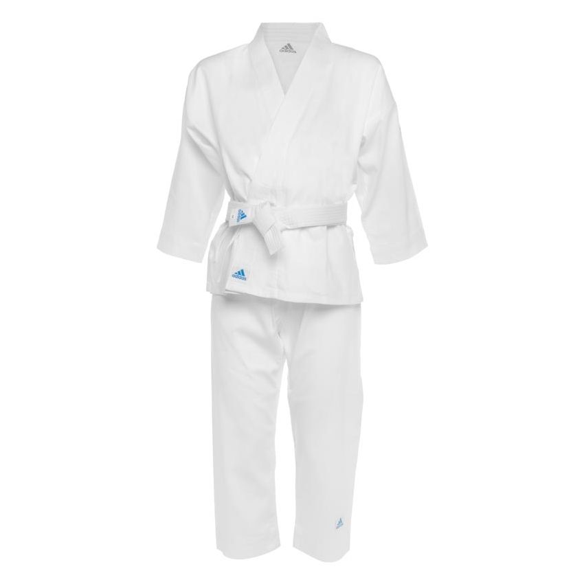 Karategi para Karate Adidas K200E Básico Algodón y Poliéster-Blanco